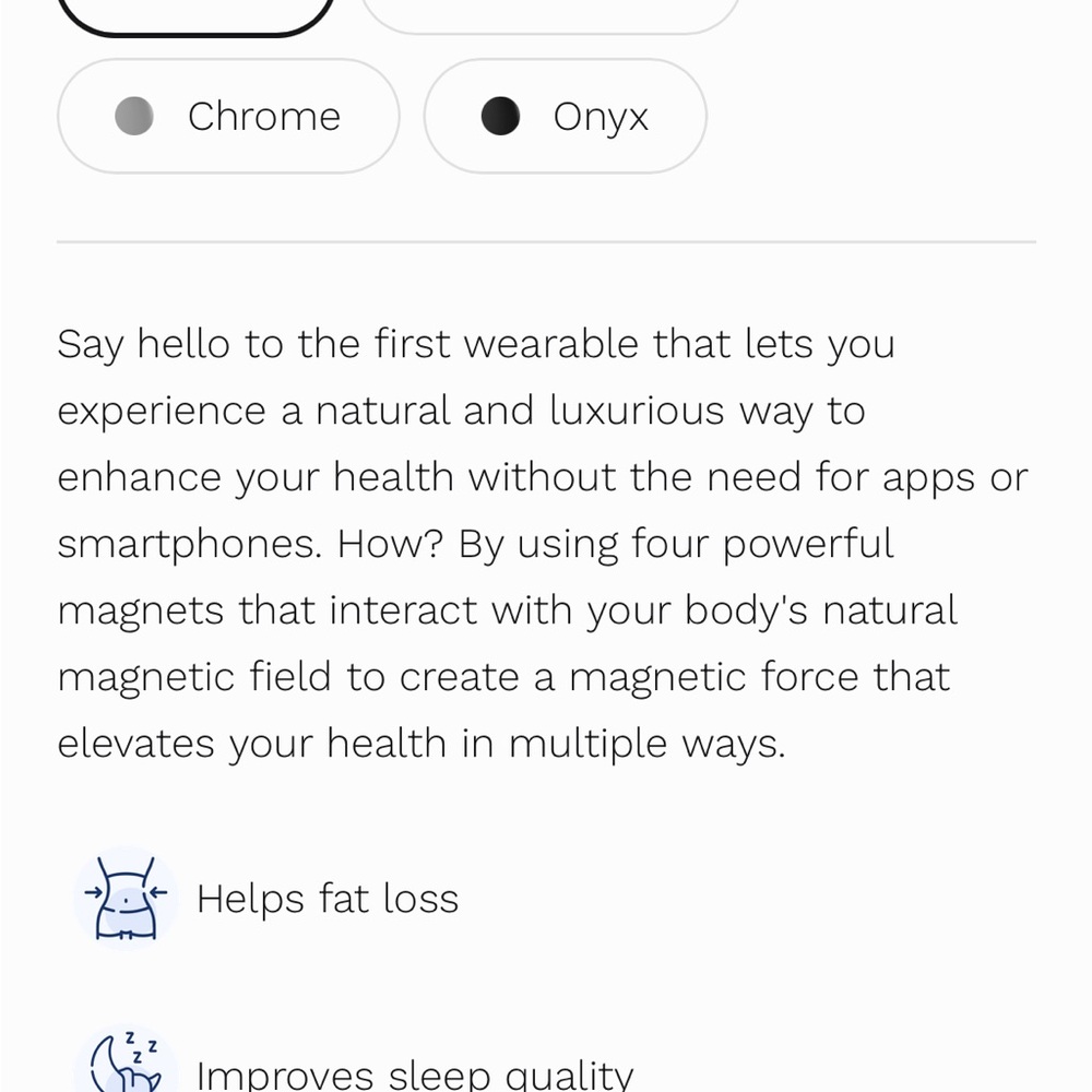 Olux Health Ring with  4 magnetics - Picture 3 of 7